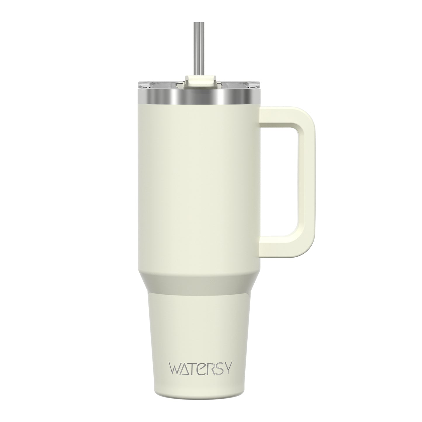 WATERSY 40oz Coffee Mug to Go Thermal Mug Double-Walled Stainless Steel Vacuum Leak-Proof Drinking Cup with Handle and Straw Thermal Tumbler