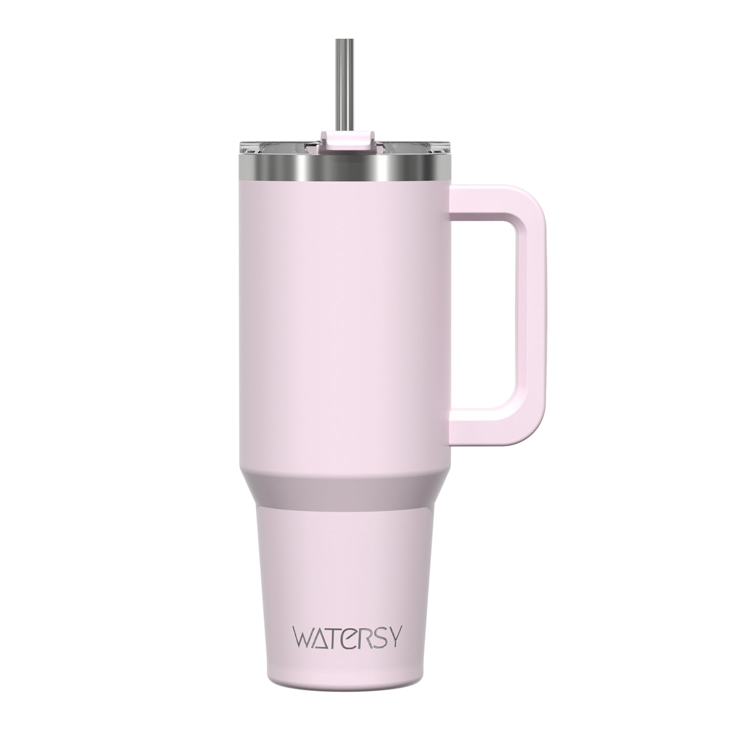 WATERSY 40oz Coffee Mug to Go Thermal Mug Double-Walled Stainless Steel Vacuum Leak-Proof Drinking Cup with Handle and Straw Thermal Tumbler